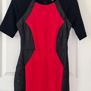 NEW NICOLE MILLER MIDI COCKTAIL DRESS - BOLD & CHIC!